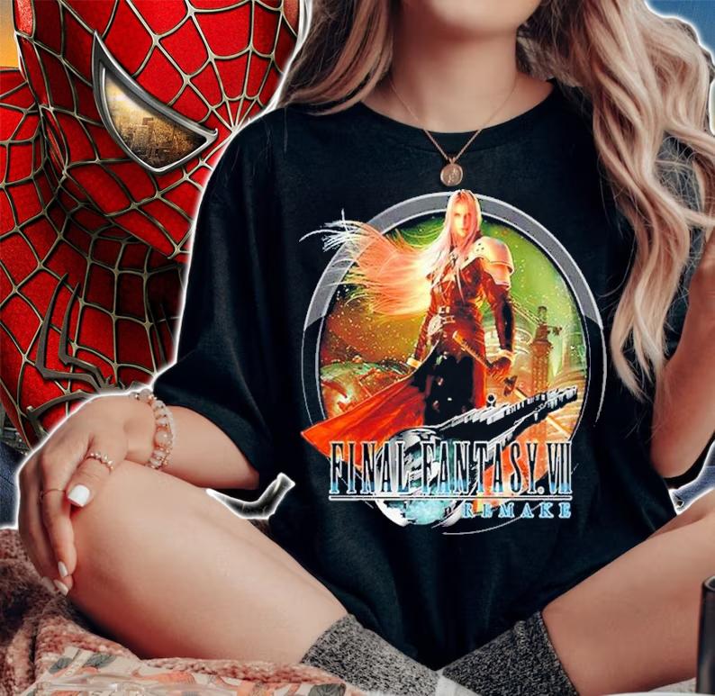 Final Fantasy Vii Remake Sephiroth Fiction Character Shirt t-shirt