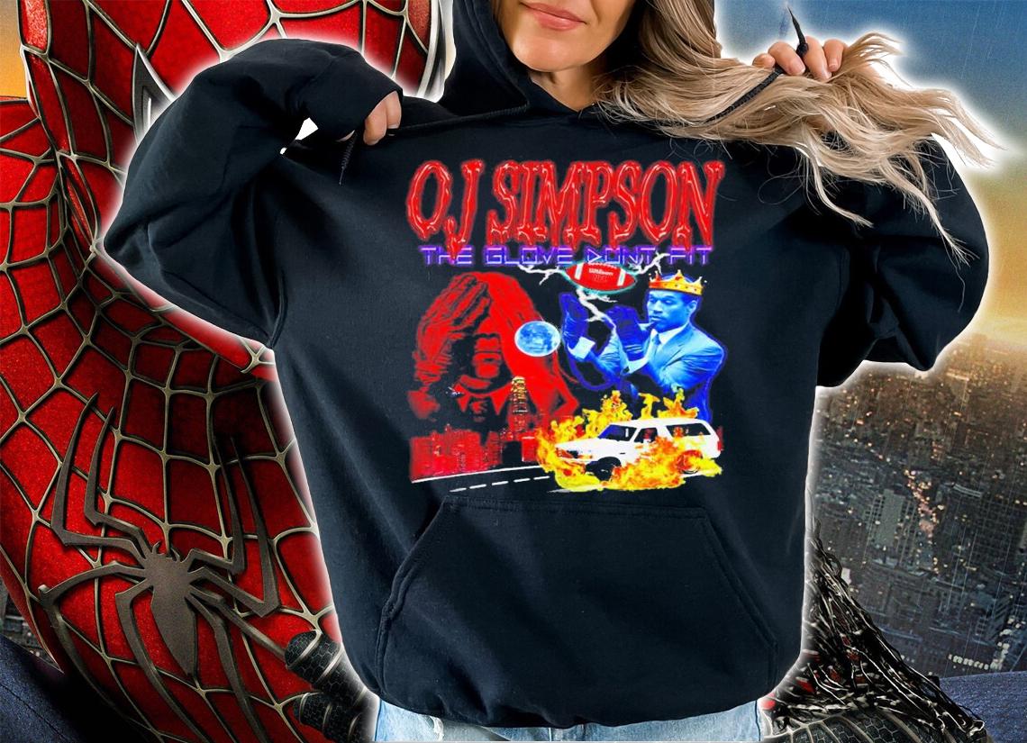 Football O J Simpson The Glove Don't Fit Shirt t-shirt