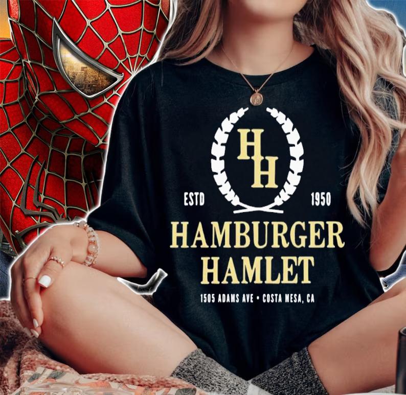 Hamburger Hamlet 1505 Adams Ave Costa Mesa ESTD 1950 Shirt t-shirt