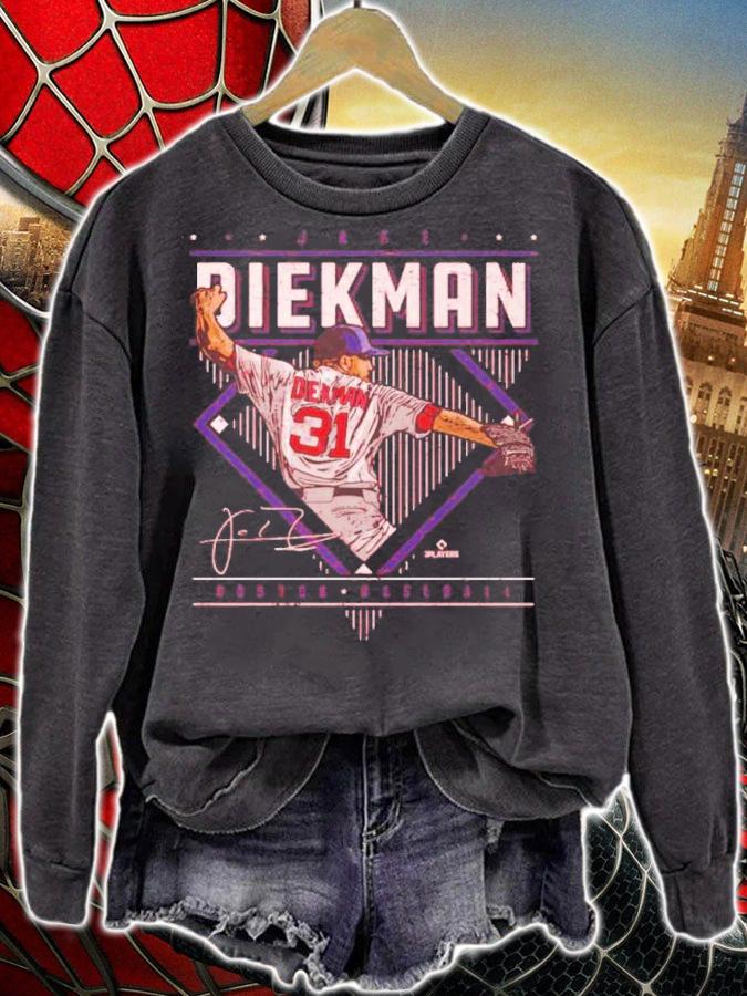 Jake Diekman Boston Diamond Name Baseball Shirt t-shirt