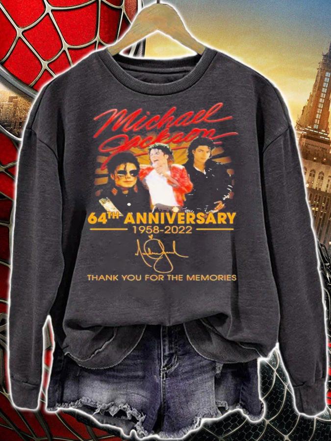Michael Jackson 64th Anniversary 1958-2022 Signature Thank You For The Memories Shirt t-shirt sweatshirt