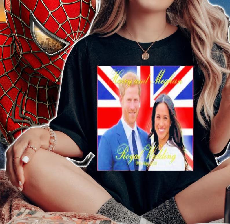 Prince Harry And Meghan Markle Royal Wedding Memorabilia Pro Photo T-Shirt t-shirt