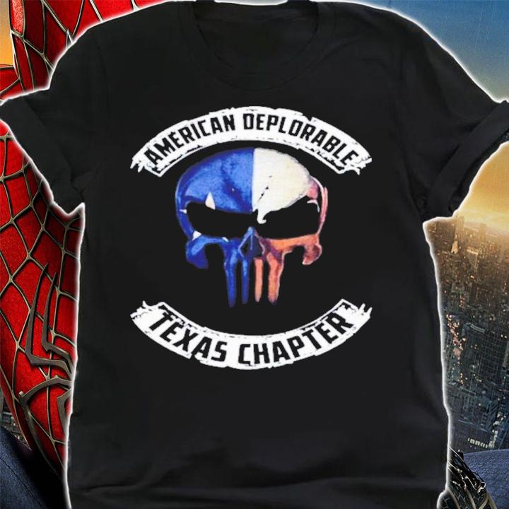 Skull American Deplorable Texas Chapter Shirt t-shirt shirt