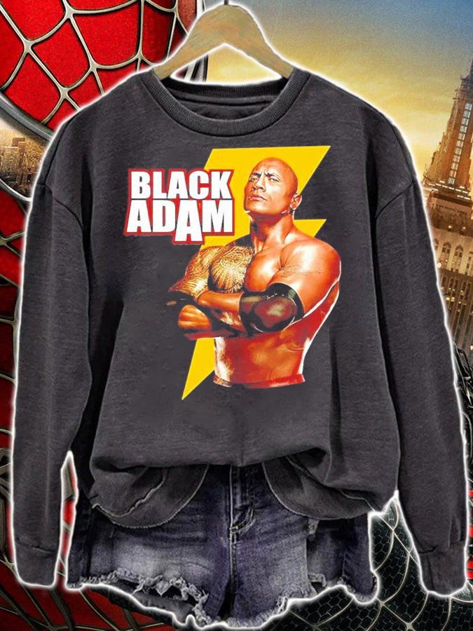 Super Stars Black Adam The Rock Shirt t-shirt sweatshirt