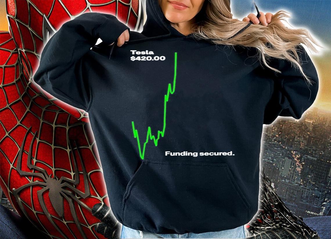 Tesla $42000 Funding Secured Shirt t-shirt