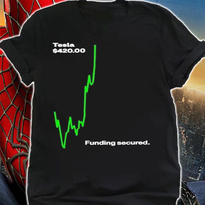 Tesla $42000 Funding Secured Shirt t-shirt