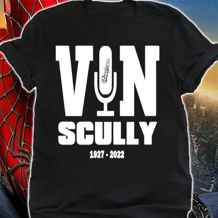 Vin Scully Microphone 1927 2022 shirt t-shirt