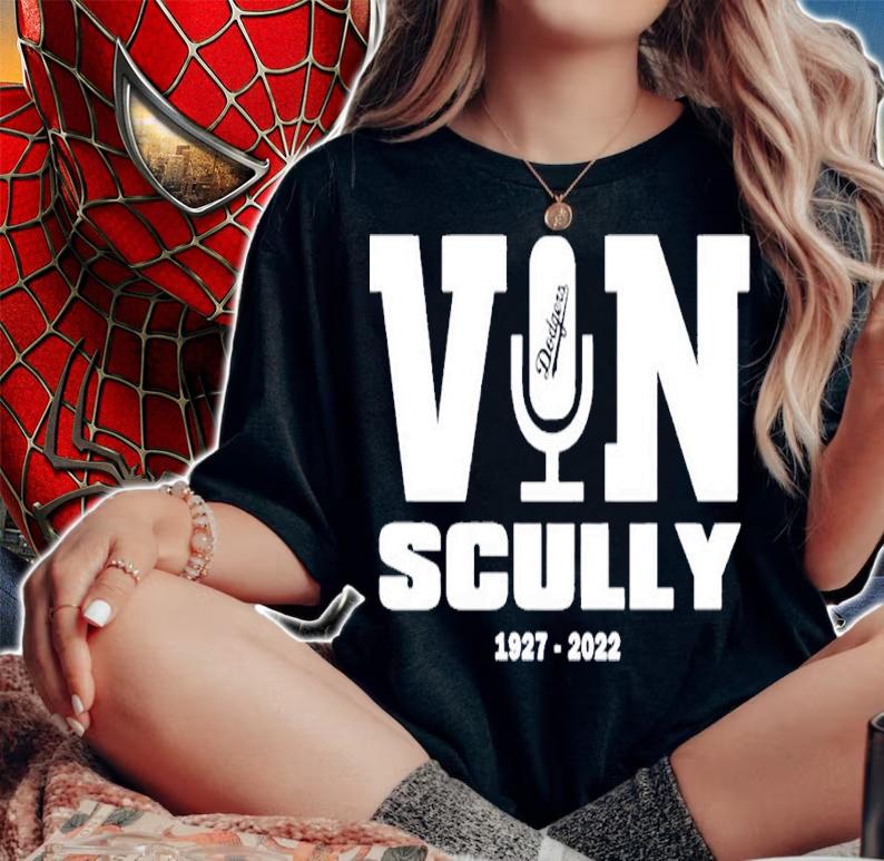Vin Scully Microphone 1927 2022 shirt t-shirt