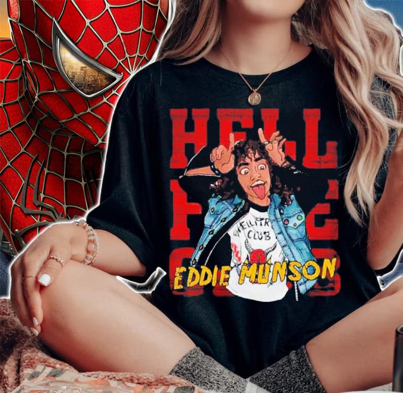 Vintage Eddie Munson Unique Shirt t-shirt woman shirt