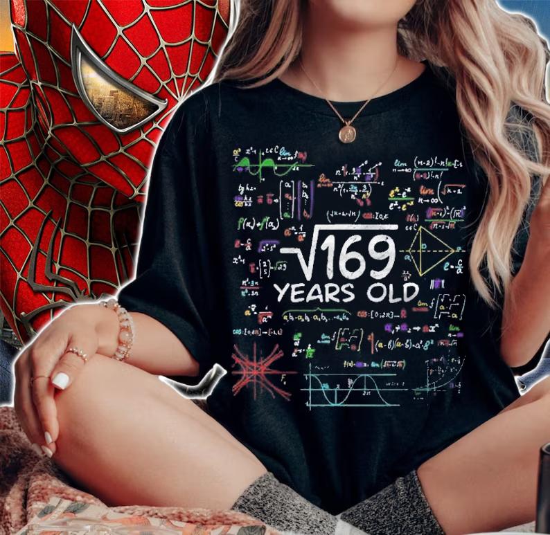 13Th Birthday Square Root Of 169 Official Teenager 13 Years Old Shirt t-shirt