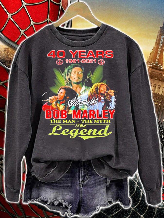 40 Years 1981-2021 Bob Marley The Man The Myth The Legend Shirt t-shirt