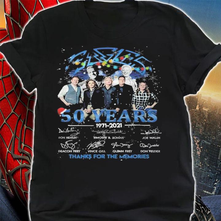 50 years 1971-2021 Eagles signatures Christmas shirt t-shirt shirt