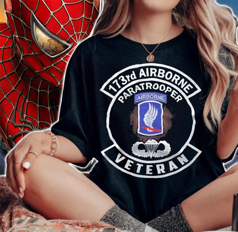 173rd Airborne Paratrooper Airborne Veteran shirt t-shirt woman shirt