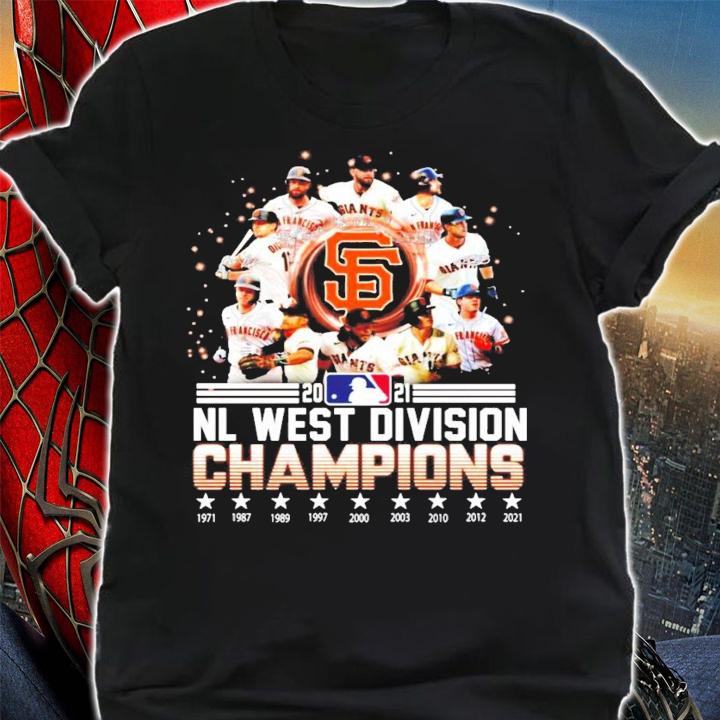 2021 NL West Division Champions San Francisco signatures shirt t-shirt