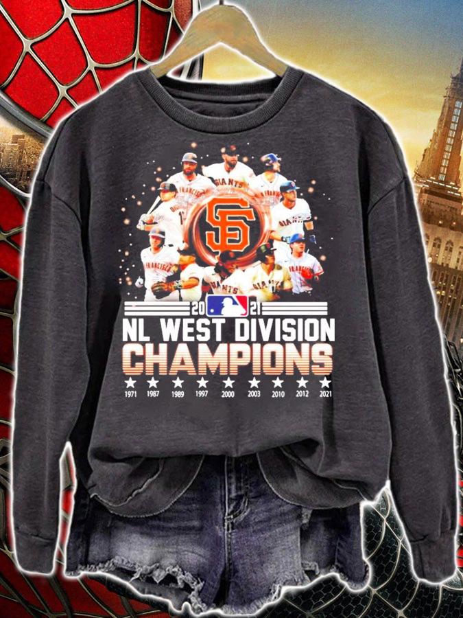 2021 NL West Division Champions San Francisco signatures shirt t-shirt