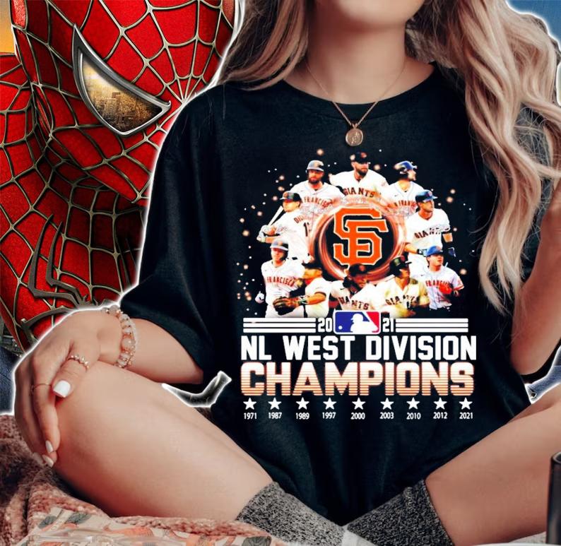 2021 NL West Division Champions San Francisco signatures shirt t-shirt