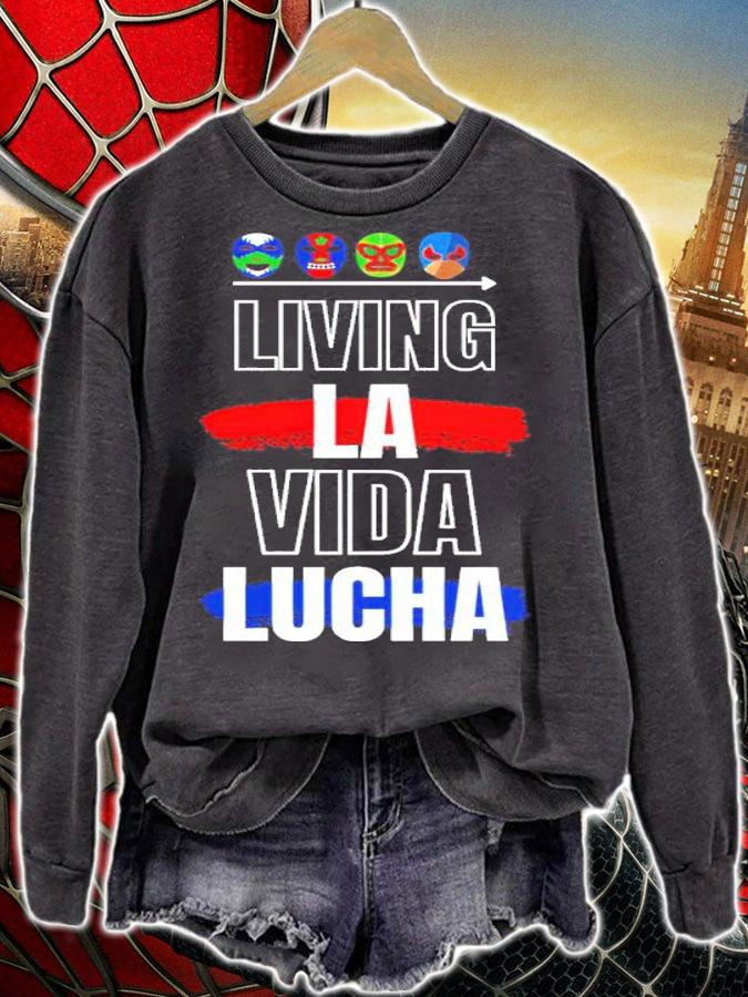 Alex Abrahantes Living La Vida Lucha Shirt t-shirt sweatshirt