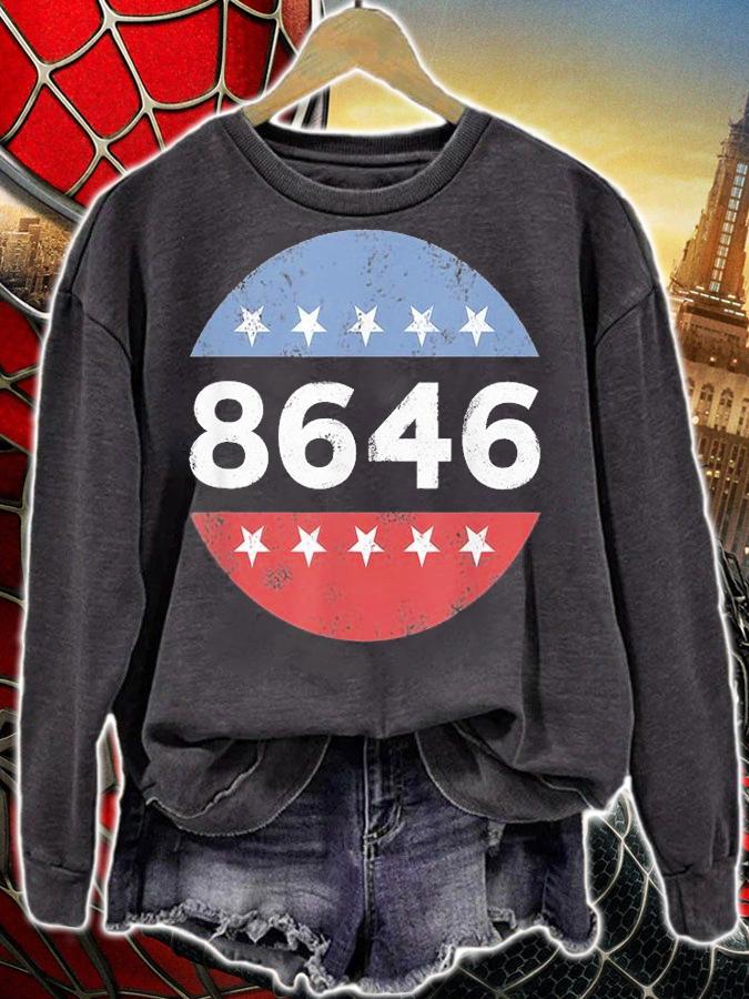America Flag Impeach 86 46 Anti Biden Funny Vintage T-Shirt t-shirt