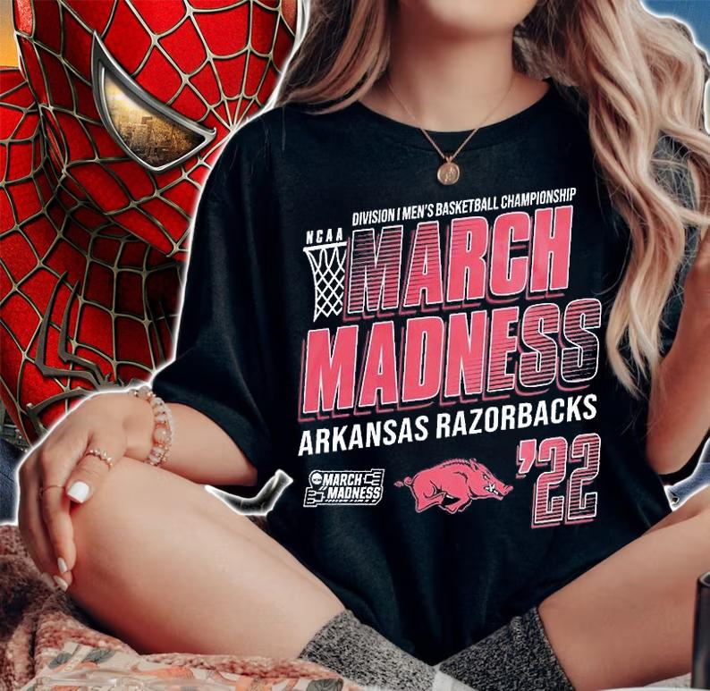 Arkansas Razorbacks NCAA Division I Men's Basketball Championship March Madness 2022 T-Shirt t-shirt