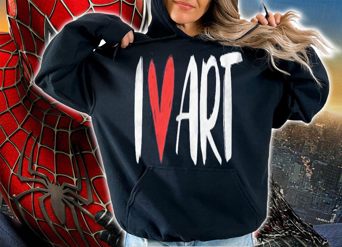 Art Teacher Student Red Heart T-shirt t-shirt