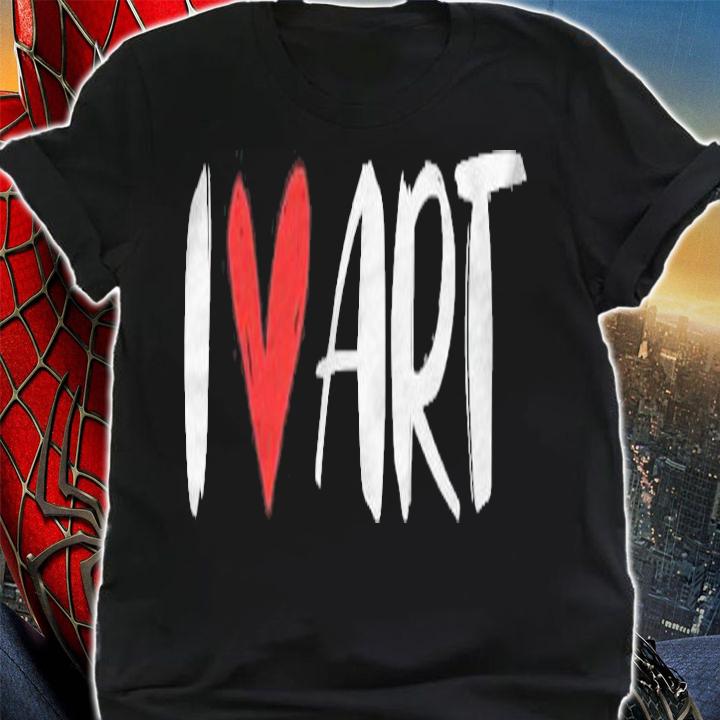 Art Teacher Student Red Heart T-shirt t-shirt