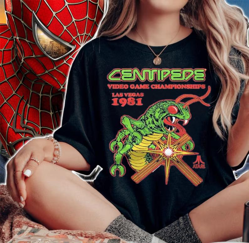 Atari Centipede State Champ 82 Ver2 Shirt t-shirt woman shirt