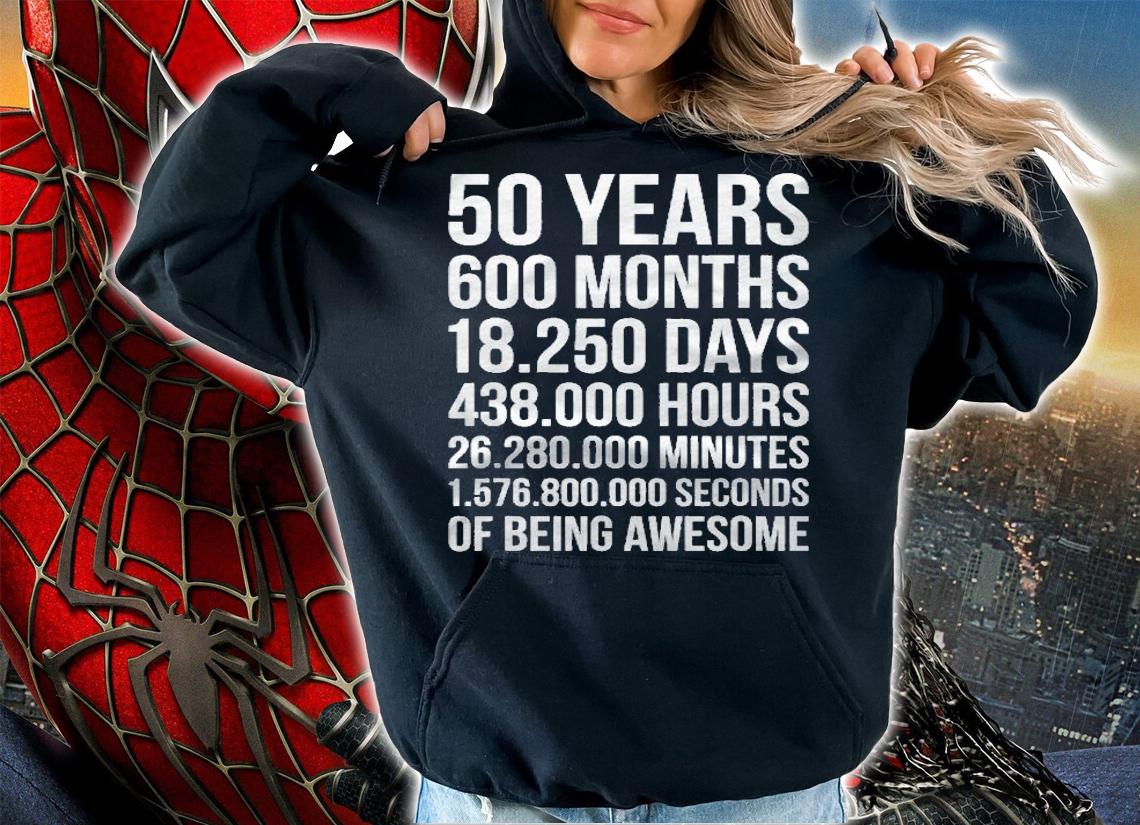 Awesome 50Th Birthday Gift For 50 Years Old Shirt t-shirt hoodie