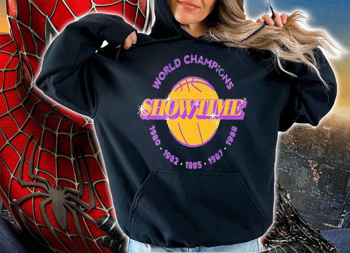 Basketball World Champions Showtime 1980 1982 1985 1987 1988 Shirt t-shirt hoodie
