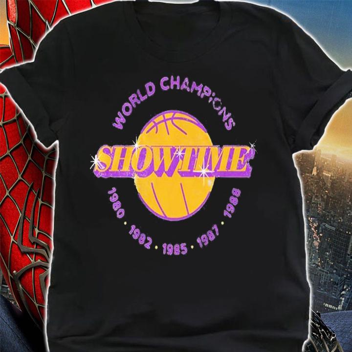 Basketball World Champions Showtime 1980 1982 1985 1987 1988 Shirt t-shirt shirt
