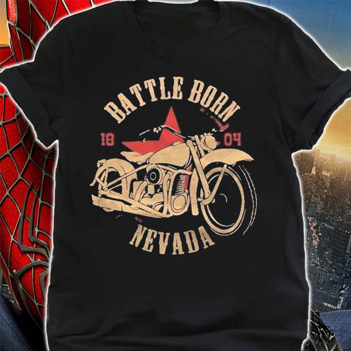 Battle Born 1804 Nevada Motorcycle Shirt t-shirt shirt
