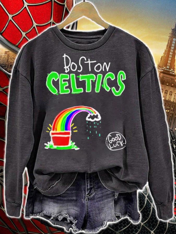 Boston Celtics rainbow good luck shirt t-shirt sweatshirt