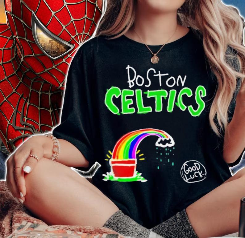 Boston Celtics rainbow good luck shirt t-shirt woman shirt