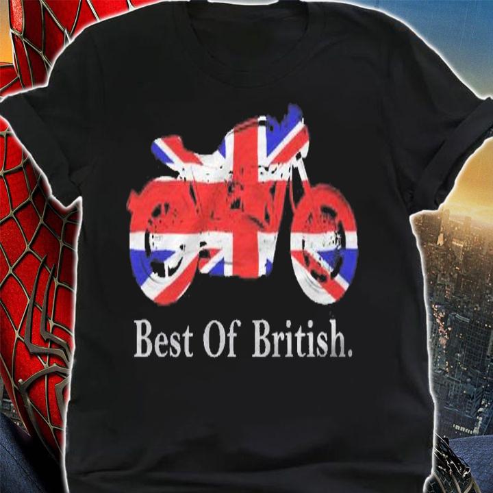 British Biker . Classic Cafe Racer Union Jack shirt t-shirt