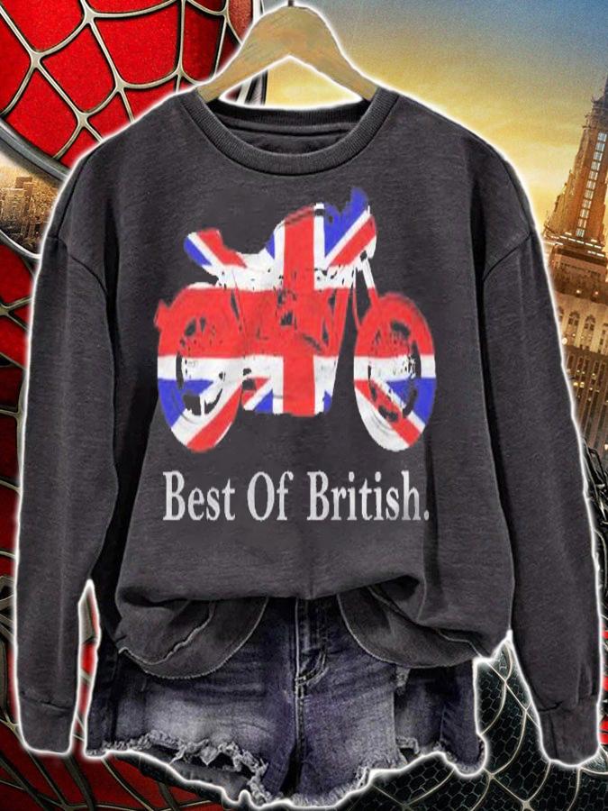 British Biker . Classic Cafe Racer Union Jack shirt t-shirt