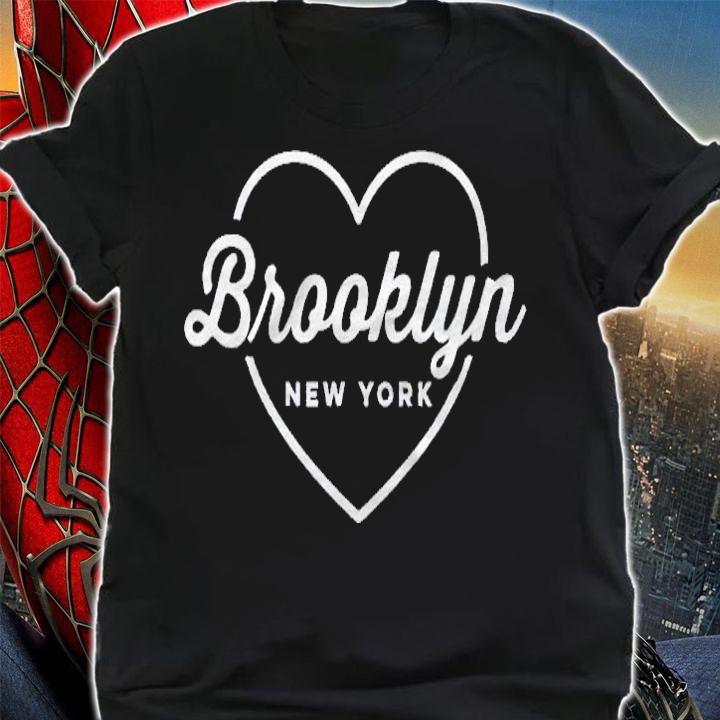Brooklyn New York Love Heart Retro Script Travel America Shirt t-shirt shirt