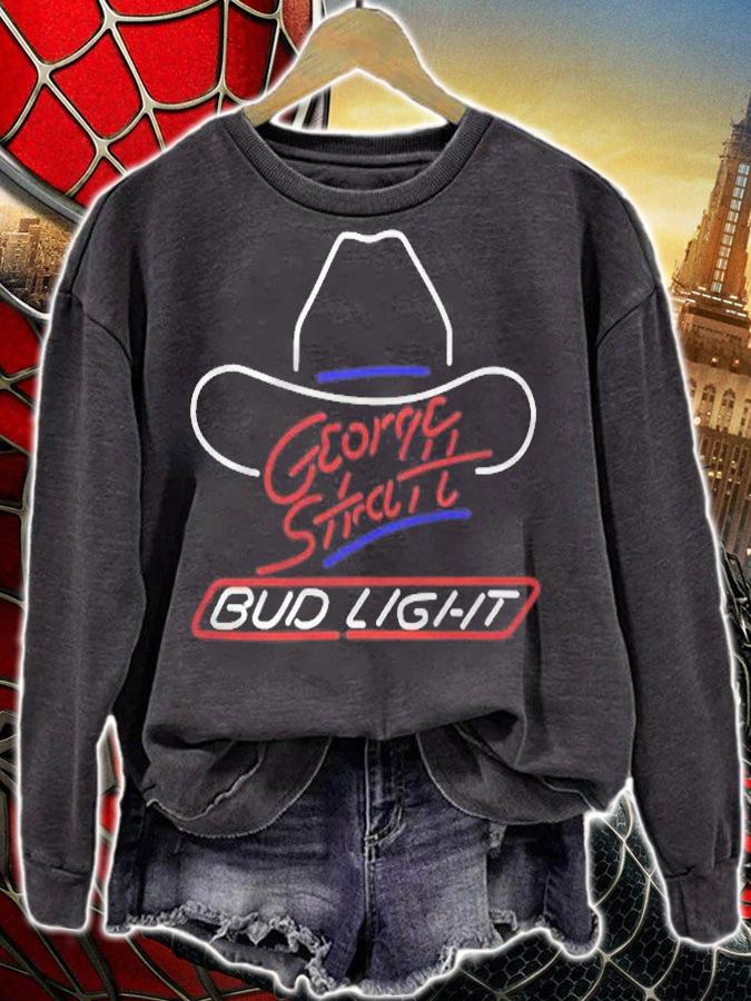 Bud Light Beer T-Shirt Custom Designed Graphic Pattern George Strait T-shirt t-shirt