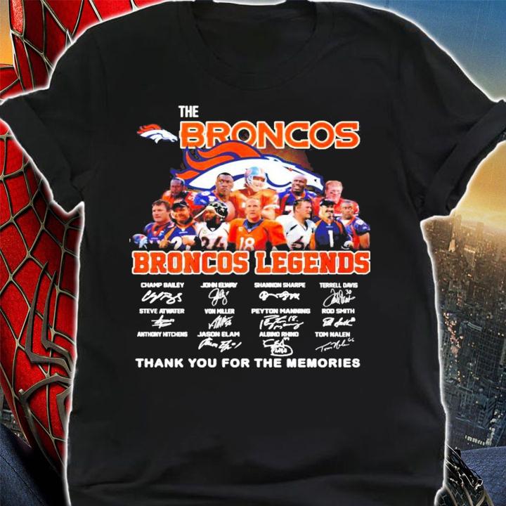 The Broncos Legends signatures shirt t-shirt shirt