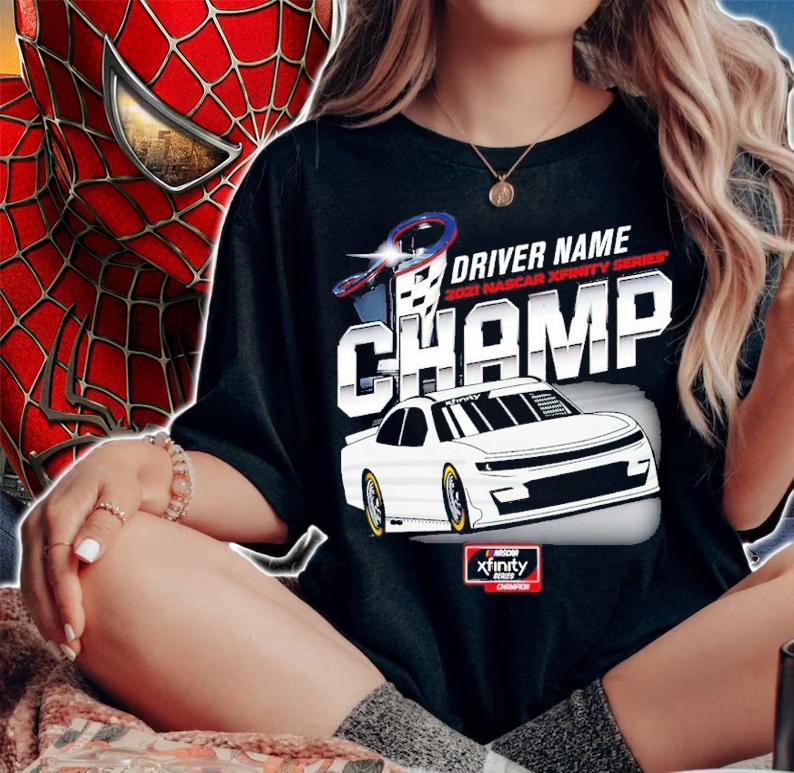 Daniel Hemric Checkered Flag 2021 NASCAR Xfinity Series Champion Poppy Bank Shirt t-shirt woman shirt