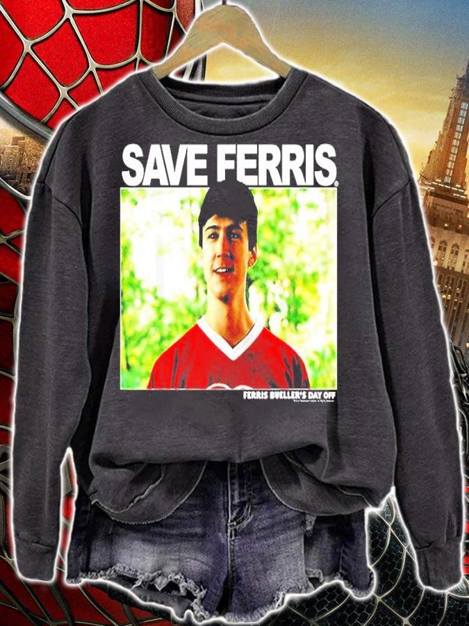 Ferris Bueller Cameron Save Ferris Photoreal T-Shirt t-shirt sweatshirt