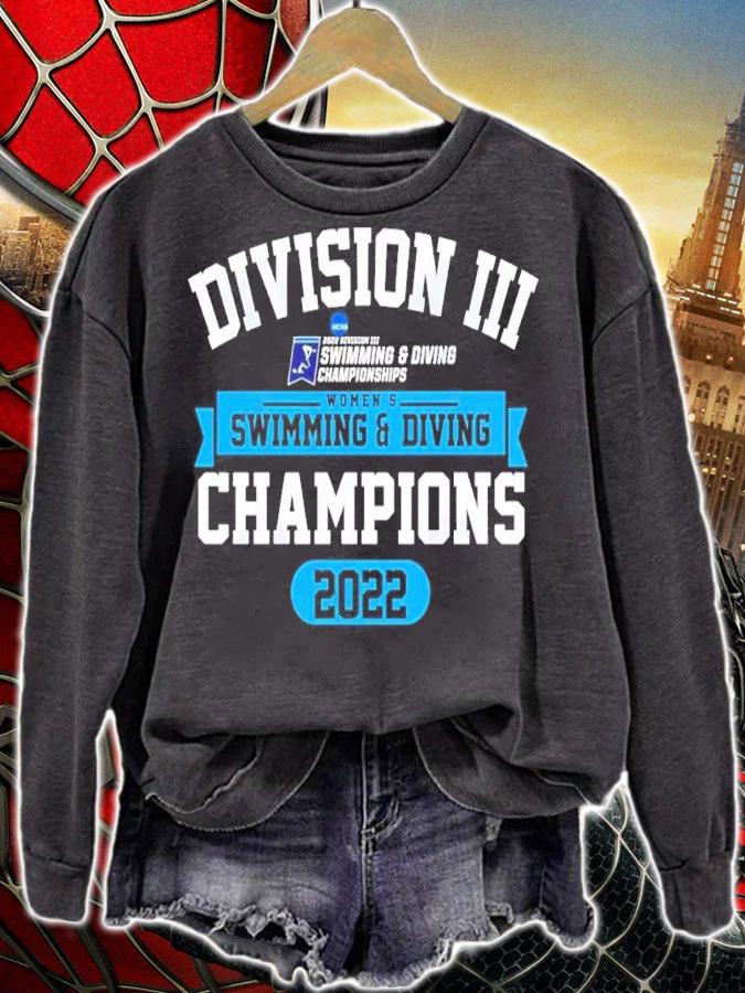 NCAA Division III Women's Swimming And Diving Champions 2022 Shirt t-shirt sweatshirt