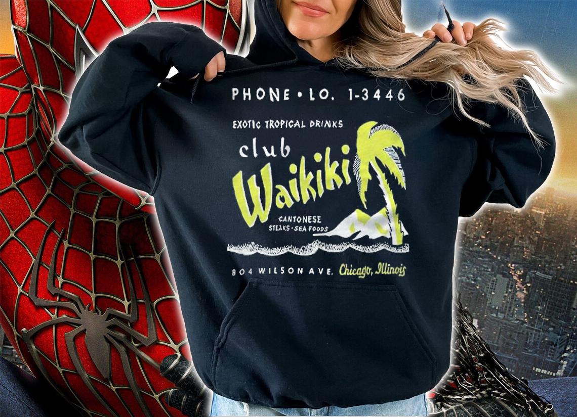Phone Lo 1-3446 Exotic Tropical Drinks Club Waikiki Shirt t-shirt