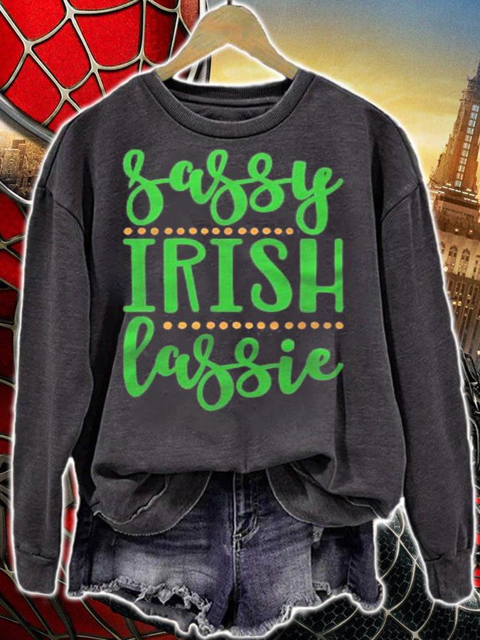 Sassy Irish Lassie St Patricks Day Ireland Woman Shirt t-shirt sweatshirt