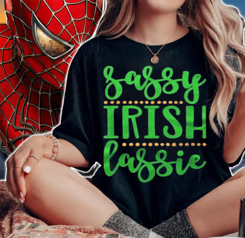 Sassy Irish Lassie St Patricks Day Ireland Woman Shirt t-shirt woman shirt