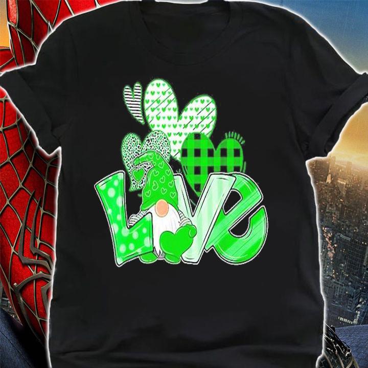 St Patrick's Day Gnome Love Funny T-Shirt t-shirt