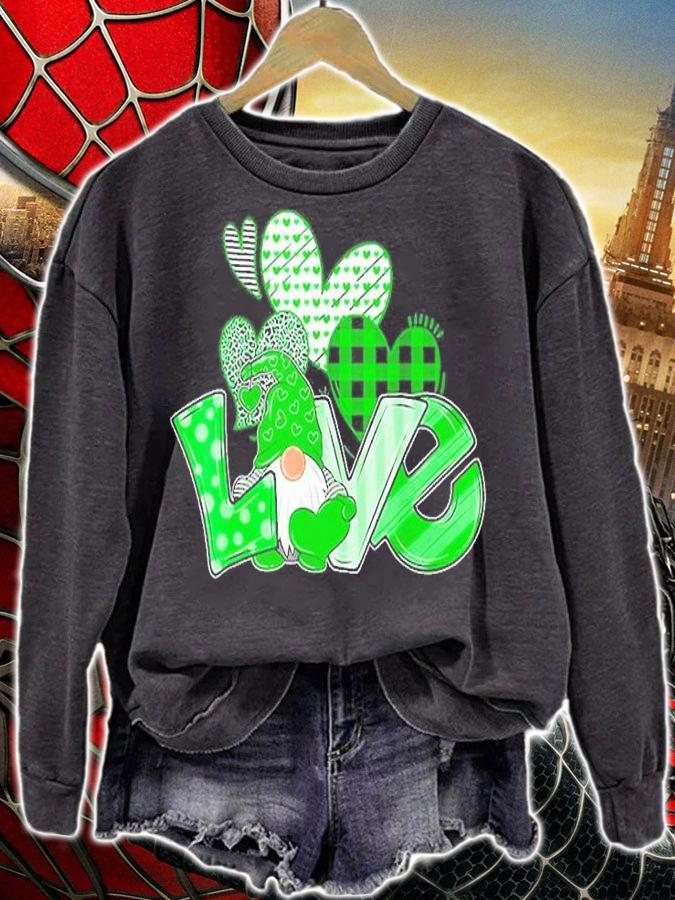 St Patrick's Day Gnome Love Funny T-Shirt t-shirt