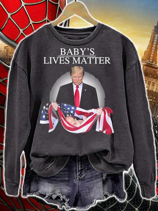 Trump Baby's Lives Matter Flag America T-Shirt t-shirt