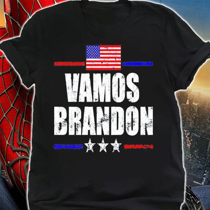 Vamos Brandon Let's Go Brandon US Flag Shirt t-shirt