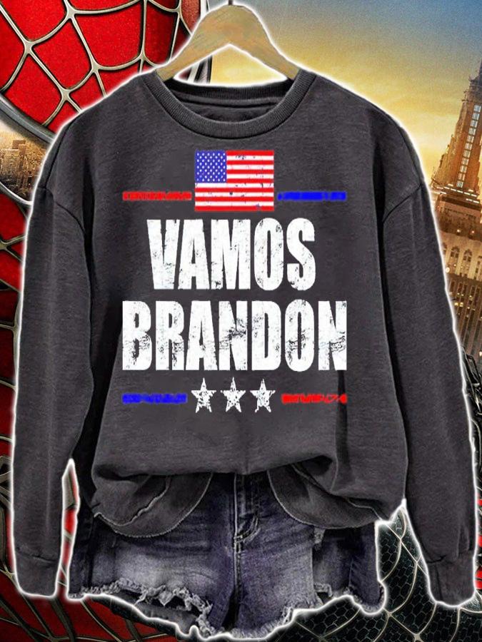Vamos Brandon Let's Go Brandon US Flag Shirt t-shirt