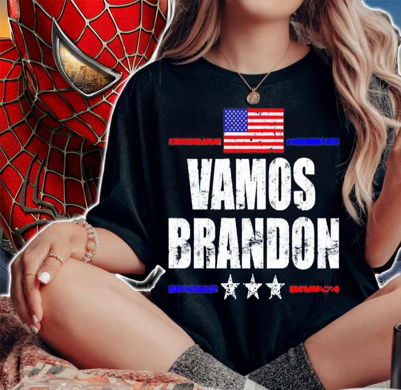 Vamos Brandon Let's Go Brandon US Flag Shirt t-shirt