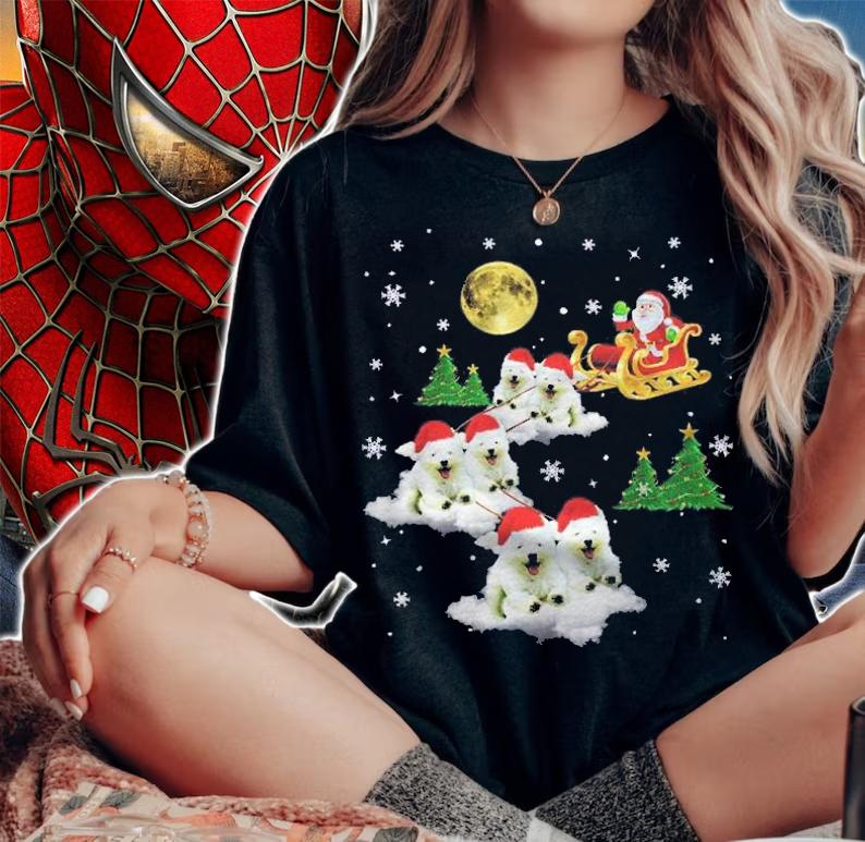Westie Christmas Funny Westie Dog Lover Gift For Xmas Pajama Shirt t-shirt woman shirt